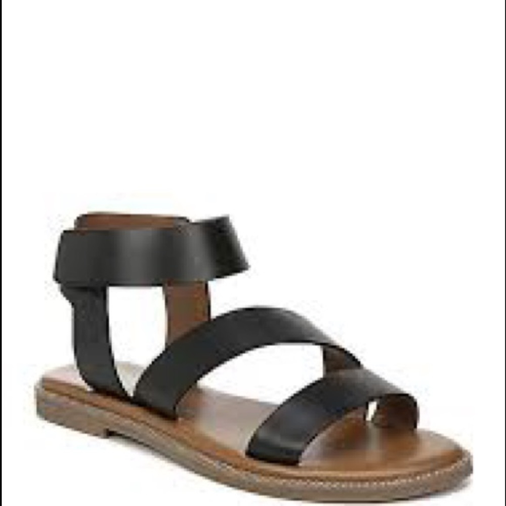 Franco Sarto Kamden 2 black Strappy flat sandals